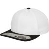 Premium Snapback Cap 110 Weiß/Schwarz 6 Panel - verstellbar