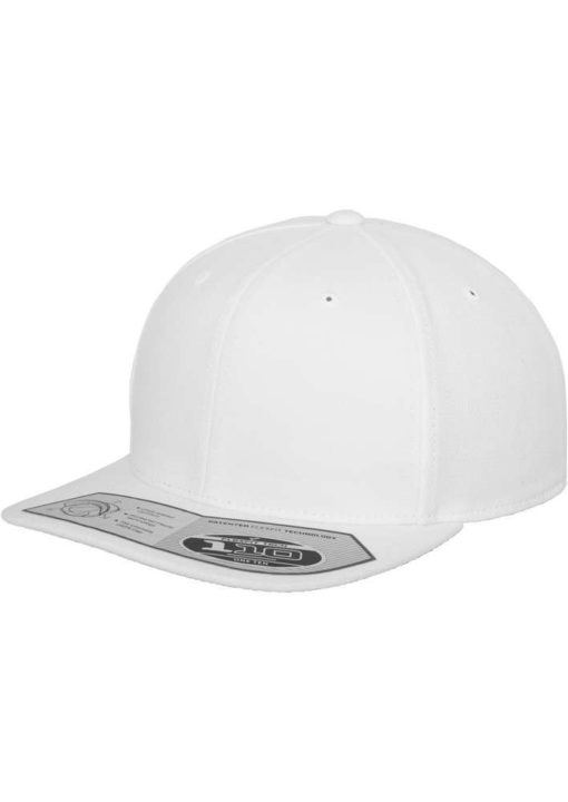 Premium Snapback Cap 110 Weiß 6 Panel - verstellbar