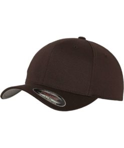 Flexfit Cap braun Wooly Combed - Fitted