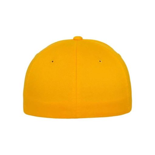 Flexfit Cap Gold Wooly Combed - Fitted Ansicht hinten