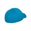 Flexfit Cap Ozeanblau Wooly Combed / flauschig gekämmt - Fitted Seitenansicht hinten
