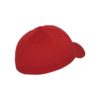 Flexfit Cap Rot Wollmischung - Fitted Seitenansicht hinten