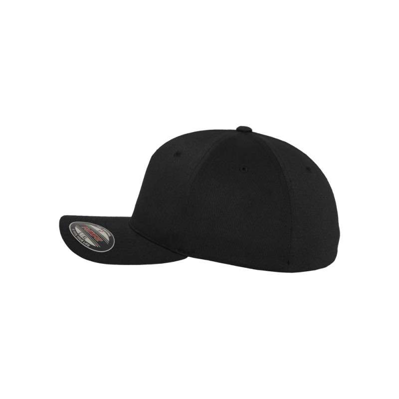 Premium Flexfit 5 Panel Cap Black Fitted Style Your Cap