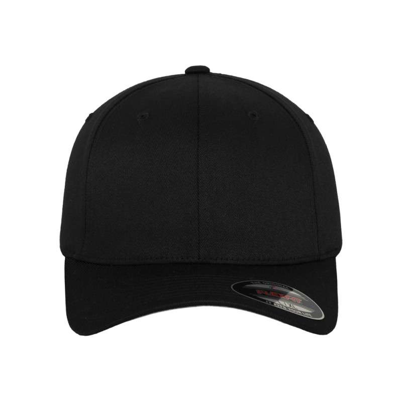 Premium Black/Black Panel - | cap® | | style Kids | 6 Wooly Combed your Fitted