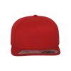 Premium Snapback Cap 110 Rot 6 Panel - verstellbar Ansicht vorne