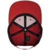 Premium Snapback Cap 110 Rot 6 Panel - verstellbar Ansicht innen