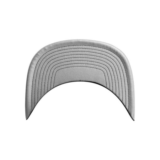 Snapback Cap Metallic Schwarzsilber 6 Panel verstellbar Schild
