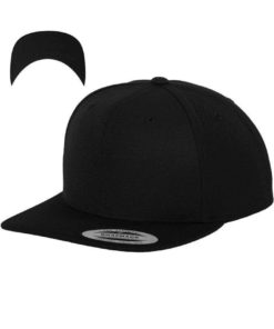 Snapback Cap besticken - Snapback Cap Classic schwarz/schwarz 6 Panel verstellbar