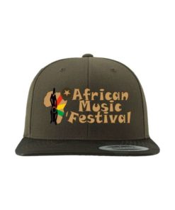 African Music Festival Snapback Cap Camo Olive 6 Panel - verstellbar