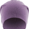 Heather Jersey Beanie lila Front