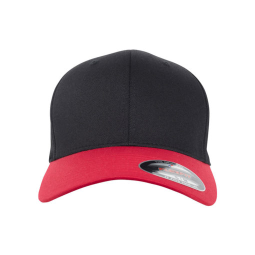 Flexfit Cap schwarz rot